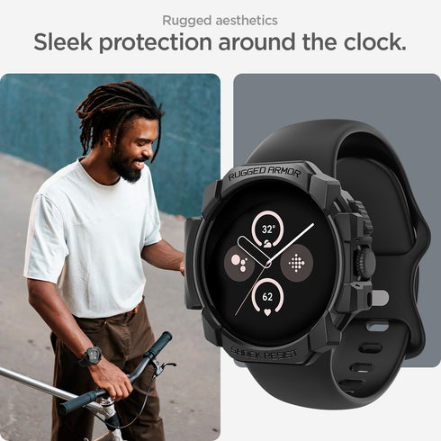 Funda Spigen Pixel Watch 3 (45mm) – Rugged Armor